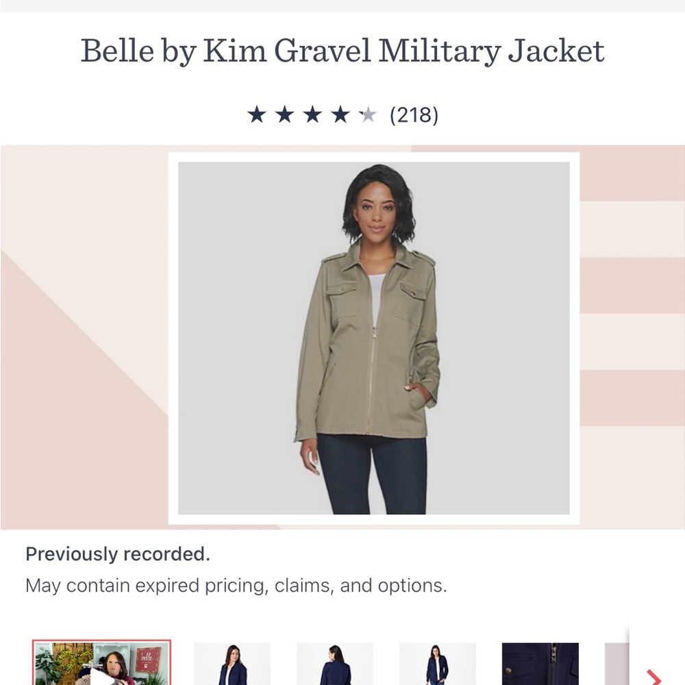 Belle by Kim Gravel military jacket with epaulettes - Picture 7 of 9